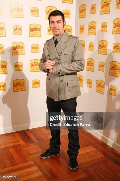 Actor Arturo Vals attends Larios Fashion Calendar 2008 Presentation Party on February 12, 2008 at the Palkace Hotel in Madrid.