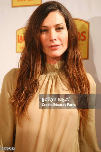 Model Cristiana Piaget attends Larios Fashion Calendar 2008 Presentation Party on February 12, 2008 at the Palkace Hotel in Madrid.