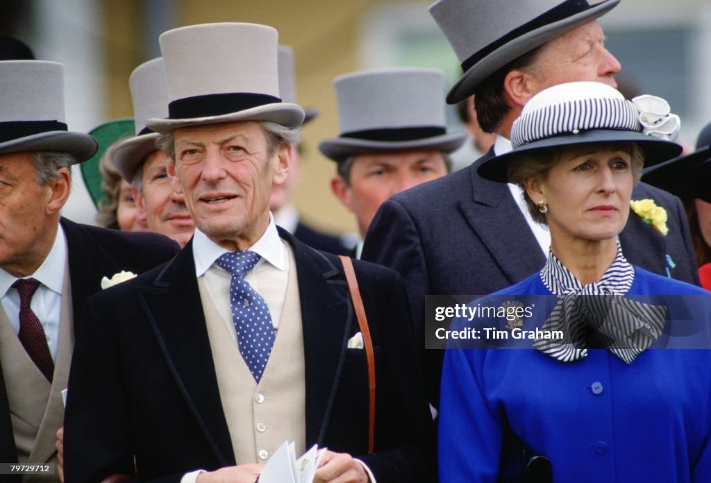 Sir Angus Ogilvy and Princess Alexandra at the Derby,