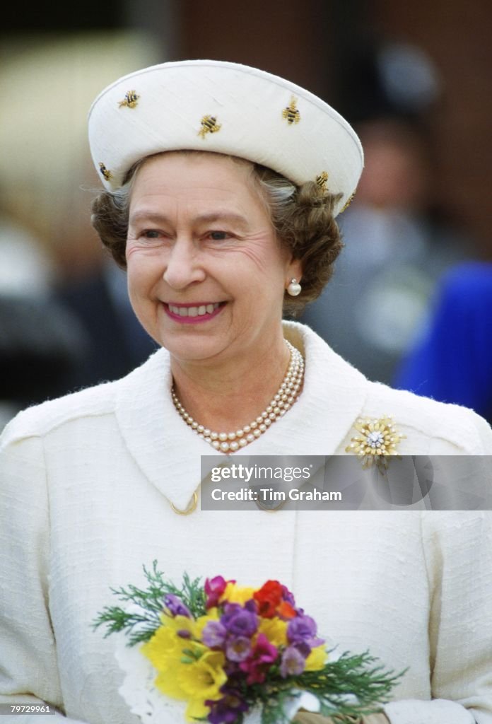 Queen Elizabeth II attends the Maundy Service in Lichfield,