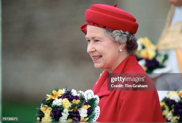 Queen Elizabeth II attends Maundy Service in Wells, Somerset