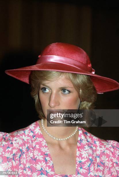 Princess Diana in Sydney during a tour of Australia