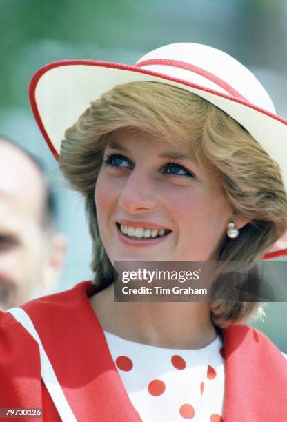 Princess Diana in Edmonton during an official visit of Canada