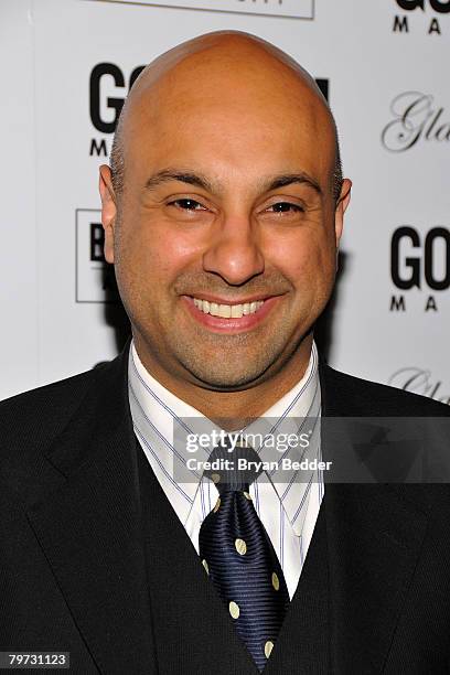 Anchor Ali Velshi arrives at the Gotham Magazine's 8th Annual Gala at the Rainbow Room February 12, 2008 in New York City.