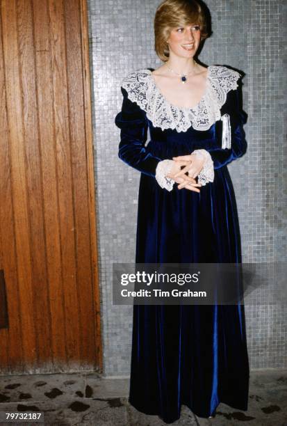 Diana, Princess of Wales at the National Film Institute Dinner at the Royal Festival Hall