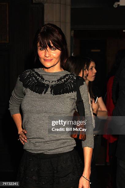 Helena Christensen at EDUN Fall/Winter 2008 Nocturne Presentation held at DESMOND TUTU CENTER, February 12, 2008 New York City, New York