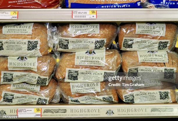 Highgrove bread, made from organic flour, including flour milled from organic wheat grown on the Duchy of Cornwall home farm at Highgrove