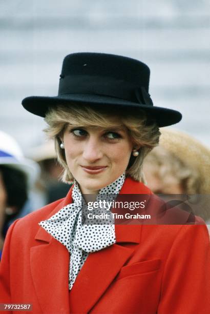 Diana, Princess of Wales during an official trip to Canada