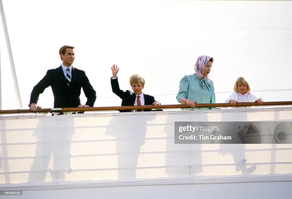 Queen Elizabeth II with Prince Edward, Earl of Wessex and he
