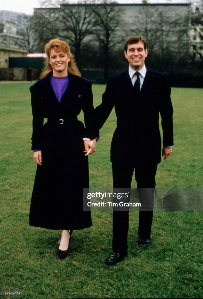 Prince Andrew, Duke of York with Sarah Ferguson after their