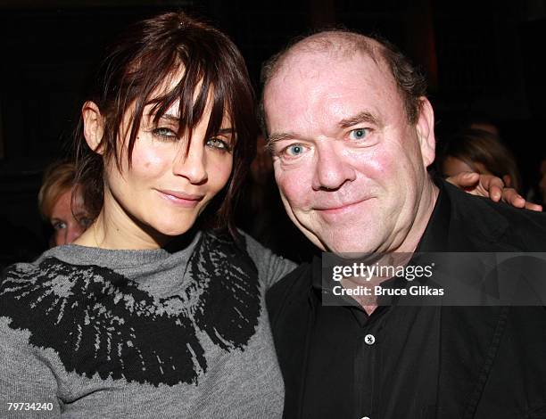 Model/Photographer Helena Christensen and U2 Manager Paul McGuinness pose at The EDUN Fall/Winter 2008 Nocturne Collection Presentation at The...