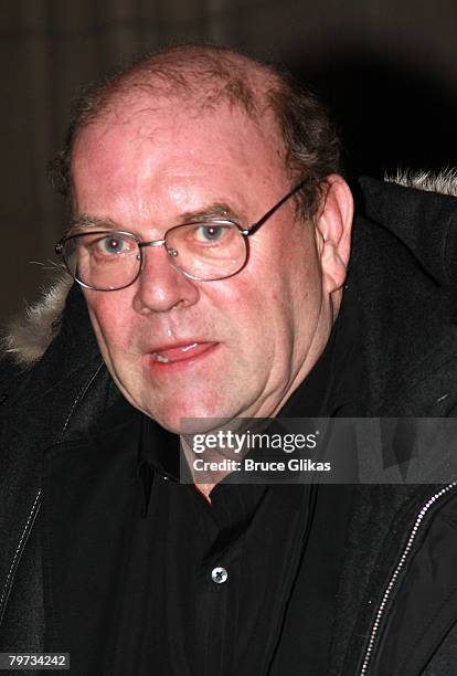 Manager Paul McGuinness poses at The EDUN Fall/Winter 2008 Nocturne Collection Presentation at The Desmond Tutu Center on February 12, 2008 in New...