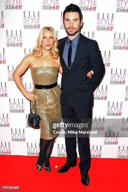 Heidi Range and Dave Berry arrive at the Elle Style Awards 2008 at The Westway on February 12, 2008 in London, England.