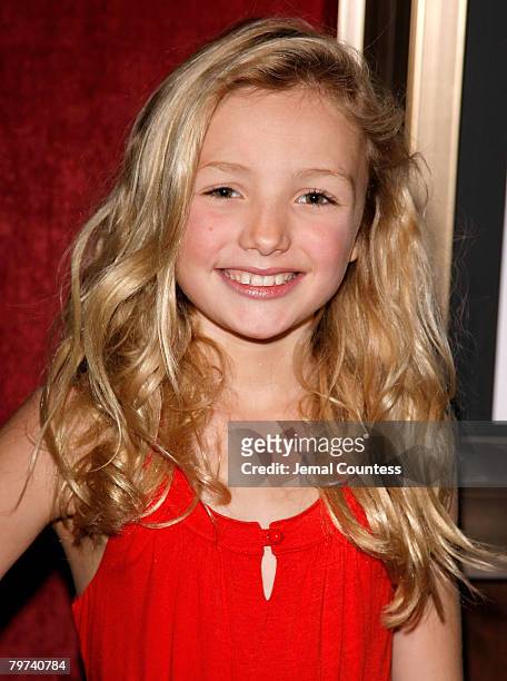 Actress Peyton List atttends the New York Premiere of "Definitely, Maybe" at the Ziegfeld Theater on February 12, 2008 in New York City