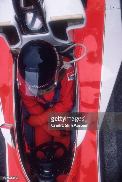British racing driver James Hunt at the Monaco Grand Prix, 22nd May 1977.