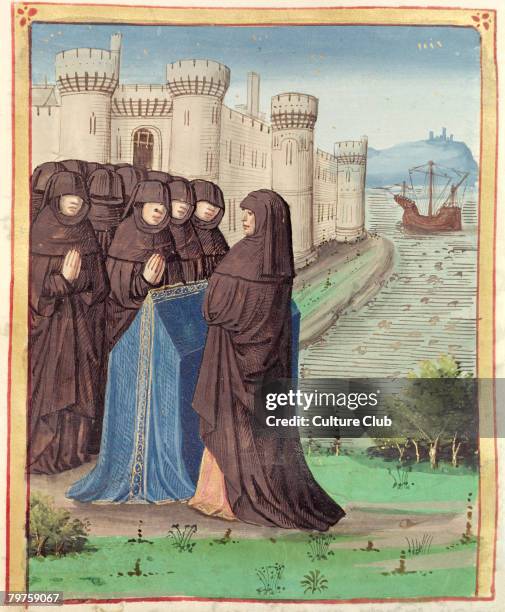 Dido's Funeral, from 'The Aeneid' by Virgil with a commentary by Servius, 1469