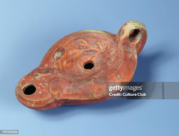 Oil lamp, from Milo