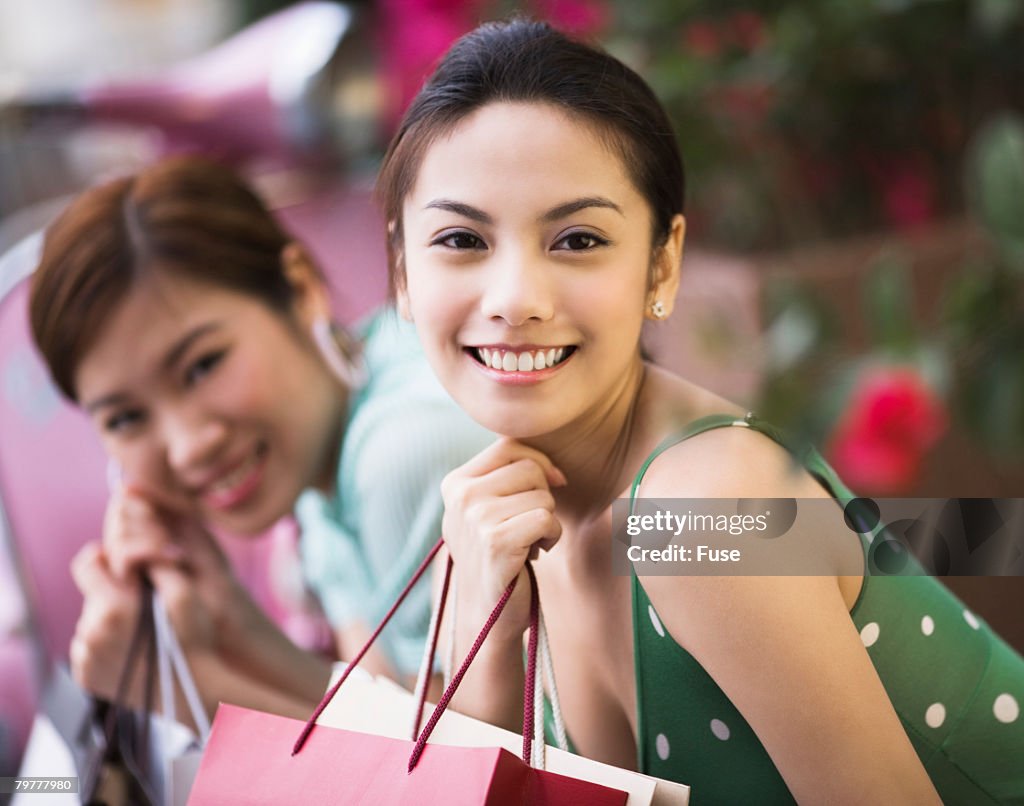 Two Young Women Shopping