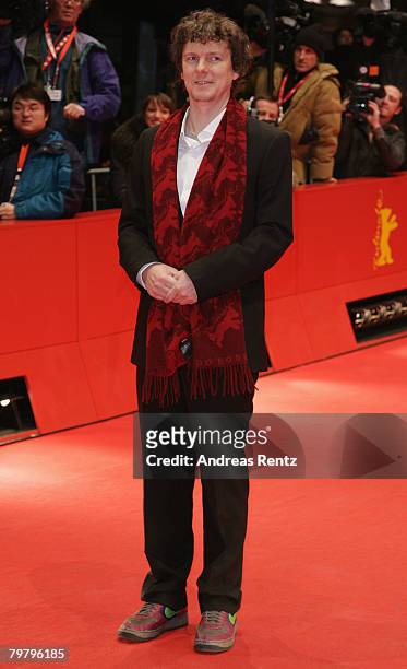 Michael Gondry, director attends the 'Be Kind Rewind' Premiere as part of the 58th Berlinale Film Festival at the Berlinale Palast on February 16,...