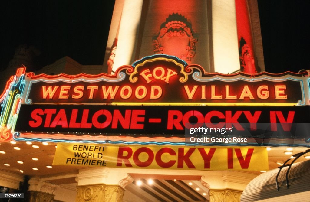 The Los Angeles Premiere of "Rocky IV"
