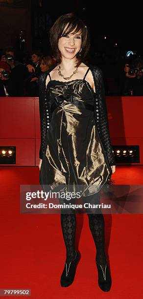 Actress Sally Hawkins attends the 'Happy-Go-Lucky' Premiere as part of the 58th Berlinale Film Festival at the Berlinale Palast on February 12, 2008...