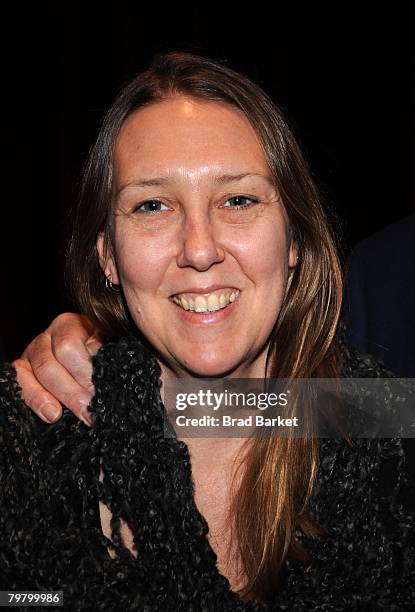 Producer Anja Daeleman poses for a photo at the Oscar nominated "Shorts!" program luncheon at the DGA Theater on February 16, 2008 in New York City.