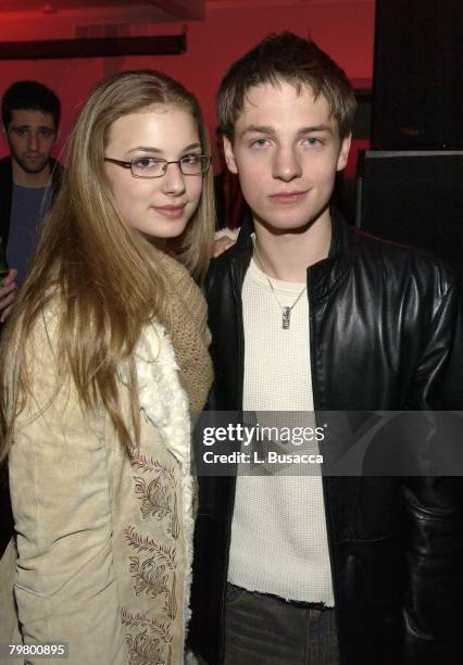 Emily VanCamp and Gregory Smith at the Chrysler Lounge at the Chrysler Million Dollar Film Festival