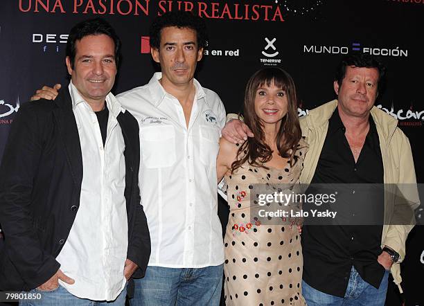 Actor Jorge Perugorria, director Lucas Fernandez, actress Victoria Abril and actor Joaquim de Almeida attend a photocall for Oscar: Una Pasion...