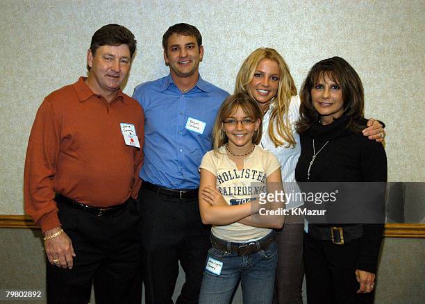 Britney Spears's family: Jamie Spears, Bryan Spears, Jamie-Lynn Spears, Britney Spears and Lynne Spears