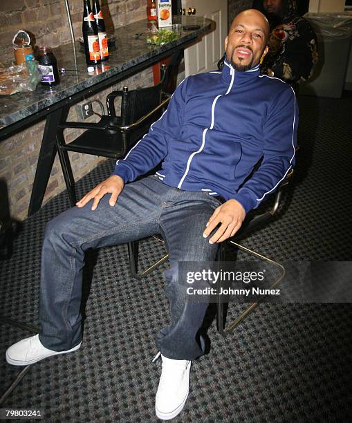 Common attends the 2008 NBA All-Star in New Orleans - ESPN The Magazine's Chicken `N' Waffles event at Harrah's Hotel February 16, 2008 in New...