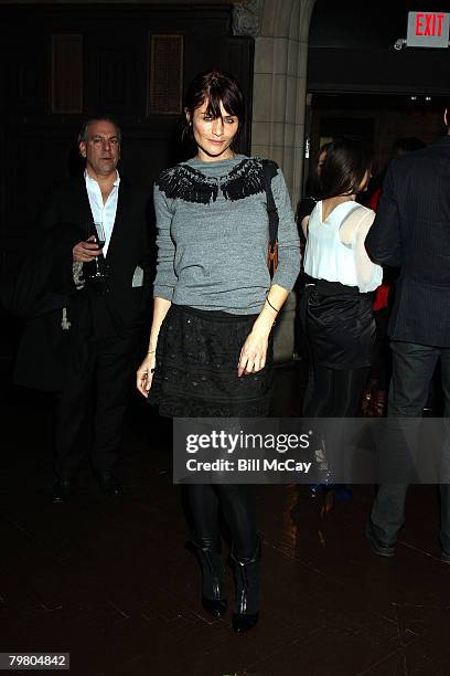 Helena Christensen at EDUN Fall/Winter 2008 Nocturne Presentation held at DESMOND TUTU CENTER, February 12, 2008 New York City, New York