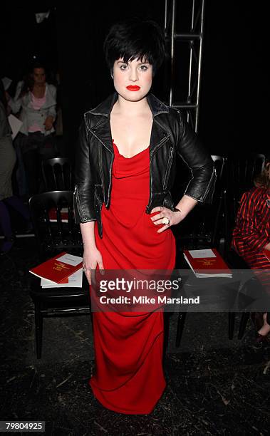 Kelly Osbourne Model walks down the catwalk wearing Vivienne Westwood Red Label Autumn/Winter 2008/09 at The Old Sorting Office on February 14, 2008...