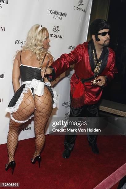 Rapper Ice-T and his wife Coco attend the Roberto Cavalli Vodka and Giuseppe Cipriani Halloween Party at Cipriani?s 42nd Street on October 31, 2007...