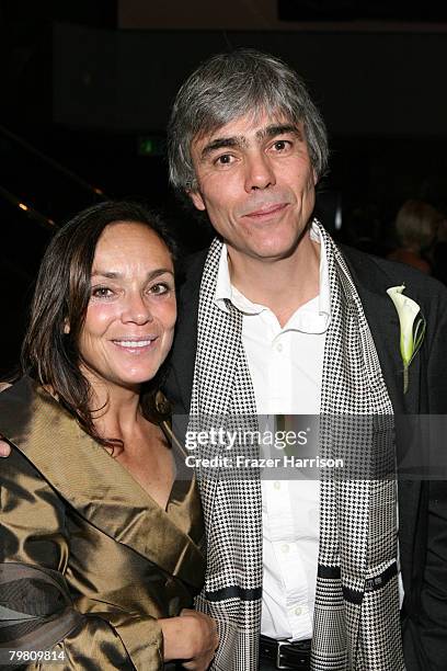 Martina Skala and Francois Duhamel pose at the Society of Camera Operators 2008 Lifetime Achievement Awards at Leonard H. Goldenson Theater, Academy...