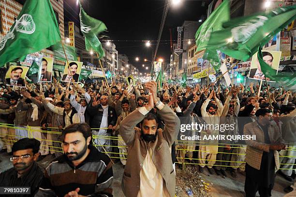 Sheikh Rasheed Supporters 301 Rashid Qureshi Photos & High Res Pictures - Getty Images