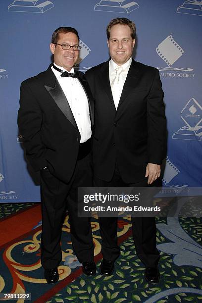 Boardmember Paul Vik Marshall and Steve Morantz attend the 44th Annual Cinema Audio Society Awards at the Millenium Biltmore Hotel on February 16,...