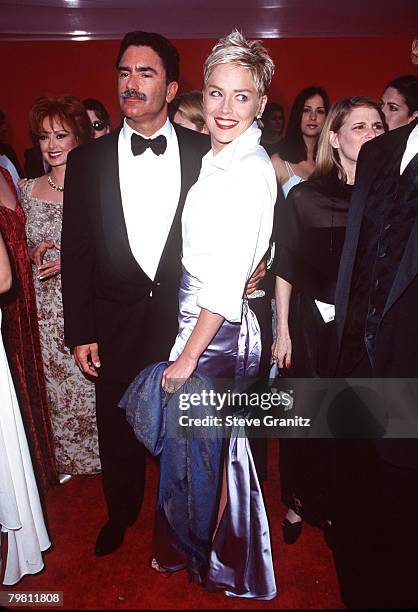 Phil Bronstein and Sharon Stone