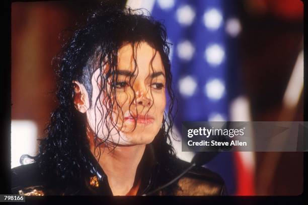 Michael Jackson attends a Pepsi press conference February 3, 1992 in New York City. Entertainer Jackson accepted the largest individual sponsorship...