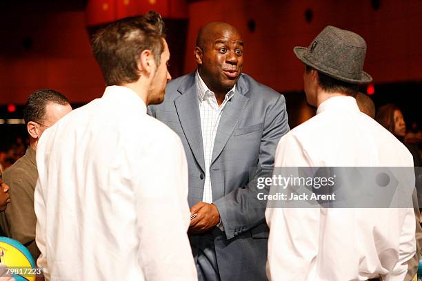 Magic Johnson attends the NBA Legends Brunch during NBA All Star Weekend Presented by Adidas at the Ernest N. Morial convention center February 17,...