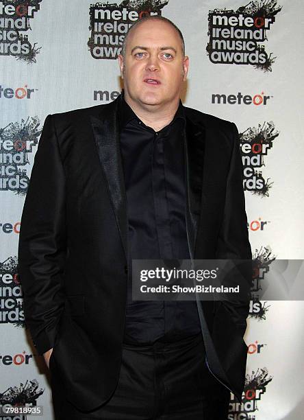 Dara O'Briain arrives at the 2008 Meteor Awards at the RDS Simmons court February 15, 2008 in Dublin, Ireland.