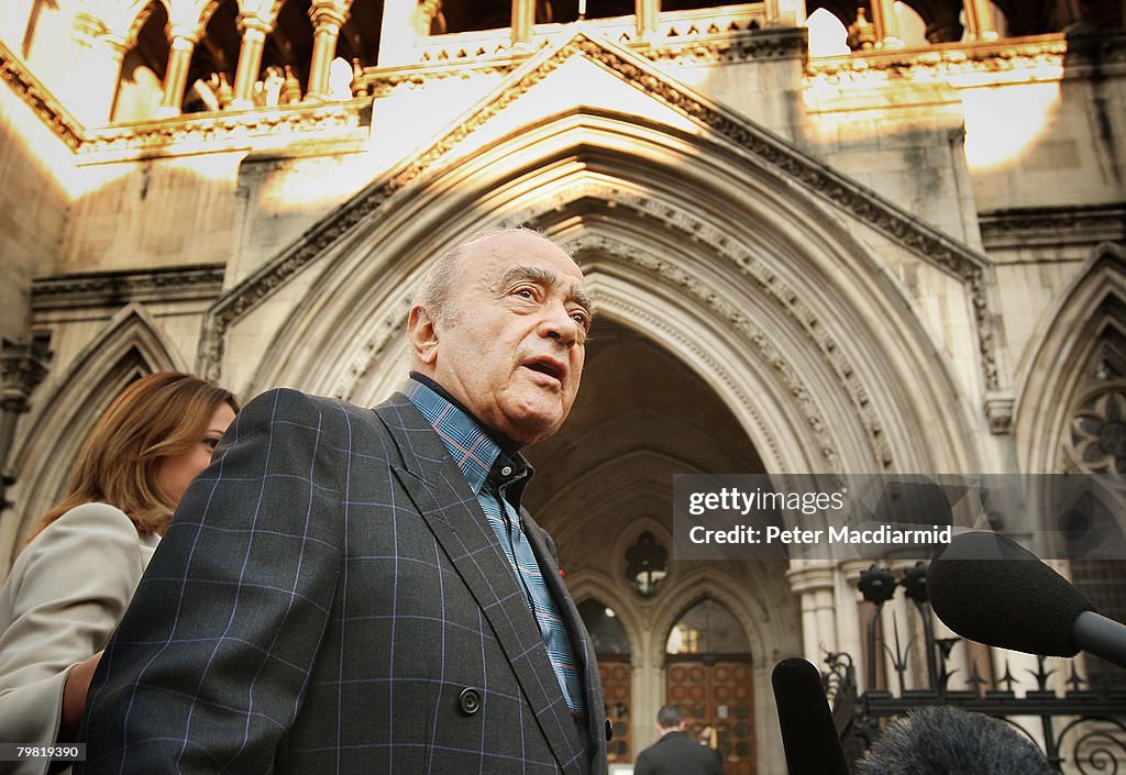Mohammed Al Fayed Gives Evidence At Diana Inquest