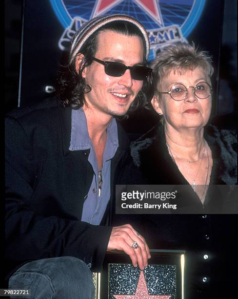 Johnny Depp and mother