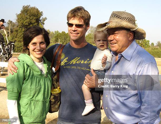 Melanie Shatner, Joel Gretsch, daughter Willow and William Shatner