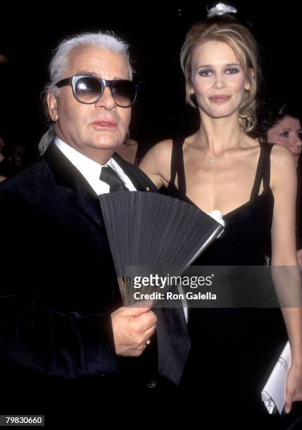 Karl Lagerfeld and Claudia Schiffer