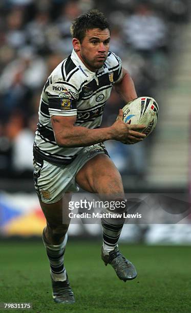 Shaun Berrigan of Hull FC in action during the engage Super League match between Hull FC and Harlequins RL at the KC Stadium on February 17, 2008 in...