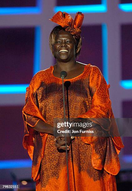 Wangari Maathai, winner of the 2004 Nobel Peace Prize