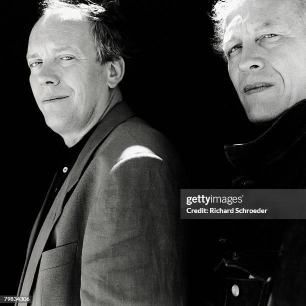 Director Jean Pierre & Luc Dardenne poses at a portrait session in Cannes on May 23, 2002. .
