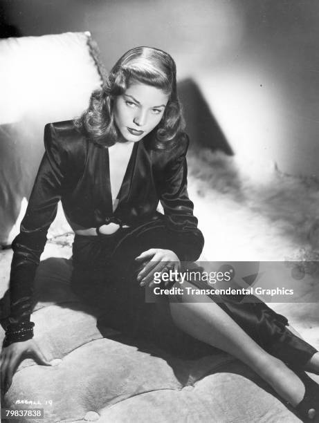 Portrait of American actress Lauren Bacall , early 1940s. She was 19 years old at the time of the photographs.