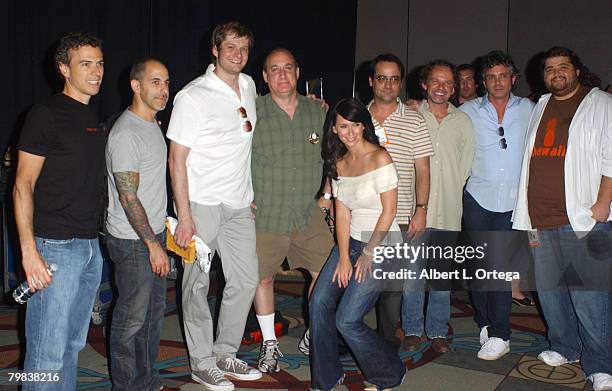 Mark Stern, David S. Goyer, Bryan Fuller, Jeph Loeb, Jennifer Love Hewitt, Rene Echevarria, Frank Spotnitz, Brannon Braga and Jorge Garcia