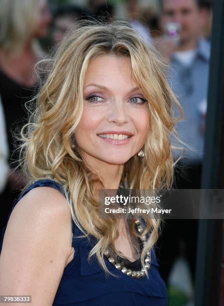 Actress Michelle Pfeiffer at the " Stardust " Los Angeles premiere at Paramount Studio Theatre on July 29, 2007 in Los Angeles, California.